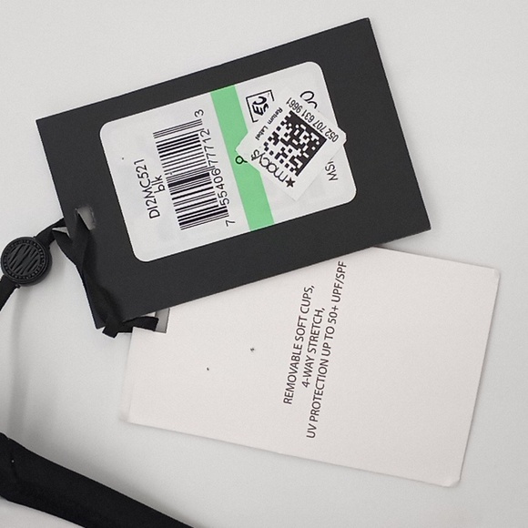 DKNY Plunging Colorblocked One-Piece Swimsuit Black White 8 - Picture 14 of 14